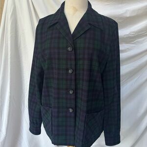 Pendleton Wool Black Watch Plaid Jacket XL